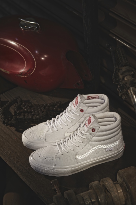 Tnis Vans Skate Sk8-Hi Xaparral Branco